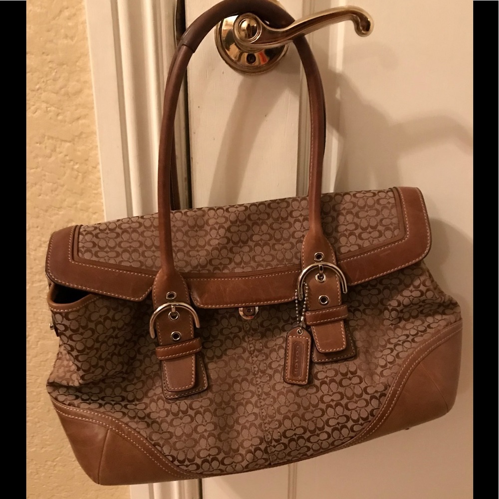Coach handbag with matching wallet